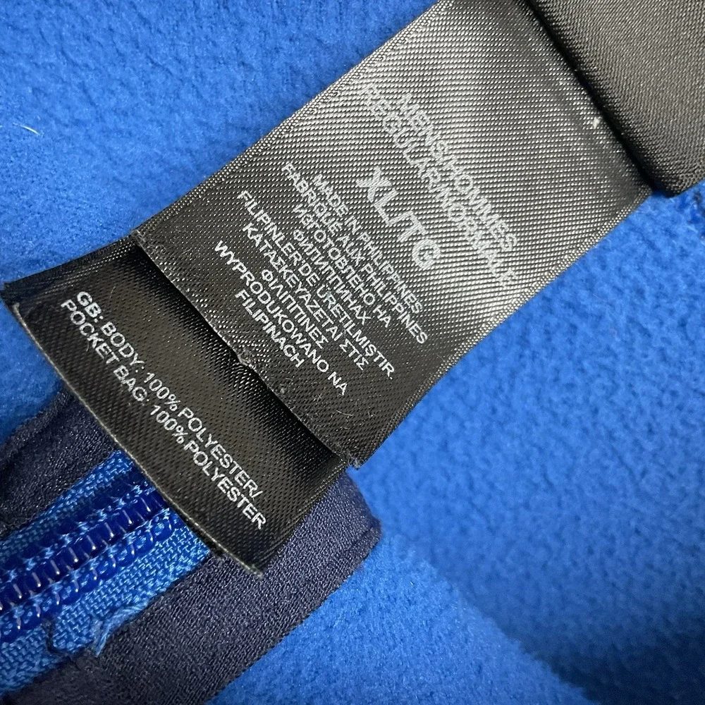 The North Face Men's XL Krestwood Ribbed Thick Knit Full Zip Jacket Blue WornOnc